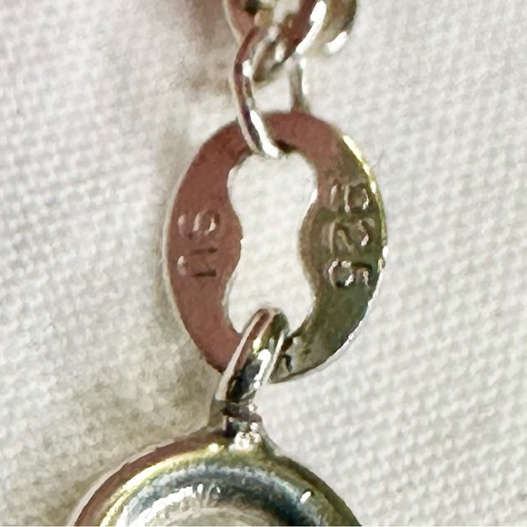 Sterling Silver Artisan Bali Filigree Pendant Volcanic Quartz; Twist Chain 30” - Picture 7 of 10